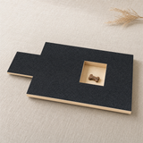 Barkicure Scratch Pad with pull-out treat tray open
